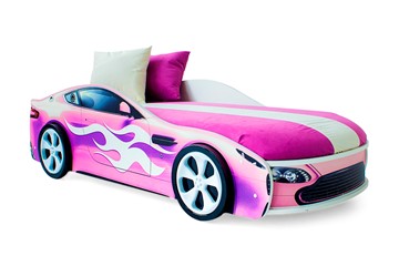 Детская кровать-машина Бондимобиль розовый в Благовещенске