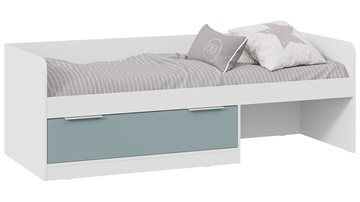 1-спальная детская кровать Марли Тип 1 (Белый/Серо-голубой) в Благовещенске