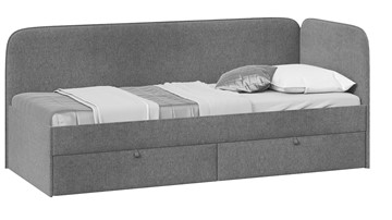 Подростковая кровать Молли тип 1 (90), Микровелюр Scandi Graphite 22 в Благовещенске