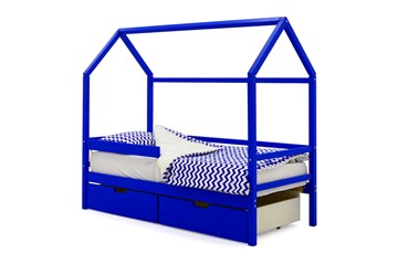 Кровать-домик Svogen синий в Благовещенске