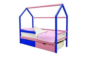 Детская кровать-домик Svogen синий-лаванда в Благовещенске