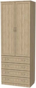 Шкаф двухдверный 103 со штангой, цвет Дуб Сонома в Благовещенске