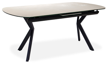 Керамический кухонный стол Шамони 1CX 140х85 (Oxide Avorio/Графит) в Благовещенске