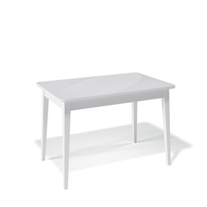 Раздвижной стол Kenner 1100M (Белый/Стекло белое сатин) в Благовещенске