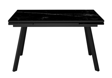 Керамический стол DikLine SKA125 Керамика Черный мрамор/подстолье черное/опоры черные (2 уп.) в Благовещенске