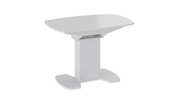 Стеклянный обеденный стол Портофино (СМ(ТД)-105.01.11(1)), цвет  Белый глянец/Стекло белое в Благовещенске