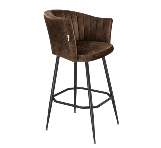 Барный стул SHT-ST42-1 / SHT-S148 (кофейный трюфель/черный муар) в Благовещенске