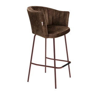 Барный стул SHT-ST42-1 / SHT-S29P (кофейный трюфель/медный металлик) в Благовещенске