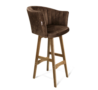 Барный стул SHT-ST42-1 / SHT-S65 (кофейный трюфель/дуб брашированный коричневый) в Благовещенске