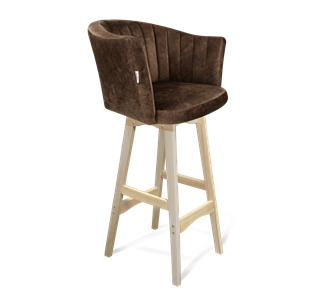 Барный стул SHT-ST42-1 / SHT-S65 (кофейный трюфель/прозрачный лак) в Благовещенске