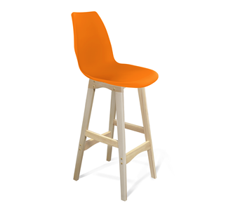 Барный стул SHT-ST29/S65 (оранжевый ral2003/прозрачный лак) в Благовещенске