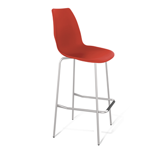 Барный стул SHT-ST29/S29 (красный ral 3020/хром лак) в Благовещенске