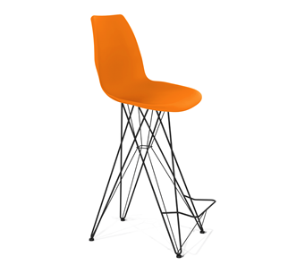 Барный стул SHT-ST29/S66 (оранжевый ral2003/черный муар) в Благовещенске