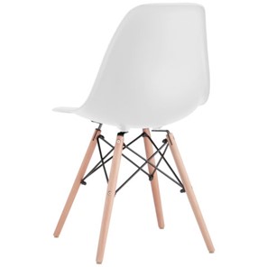 Комплект стульев 4 шт. BRABIX "Eames CF-010", пластик белый, опоры дерево/металл, 532630, 2033A в Благовещенске