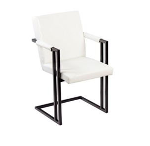 Обеденный стул Бруно, Черный/Аттика белый в Благовещенске