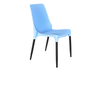 Обеденный стул SHT-ST75/S424-C (голубой/черный муар) в Благовещенске