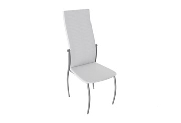 Обеденный стул Комфорт-М, цвет Эмаль Бриллиант, Белый Аллигатор к/з 218 (белый) в Благовещенске