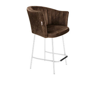 Полубарный стул SHT-ST42-1 / SHT-S29P-1 (кофейный трюфель/белый муар) в Благовещенске