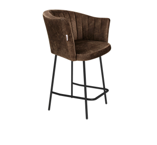 Полубарный стул SHT-ST42-1 / SHT-S29P-1 (кофейный трюфель/черный муар) в Благовещенске
