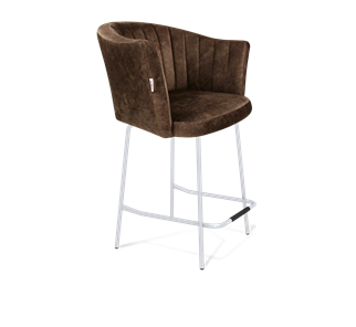 Полубарный стул SHT-ST42-1 / SHT-S29P-1 (кофейный трюфель/хром лак) в Благовещенске