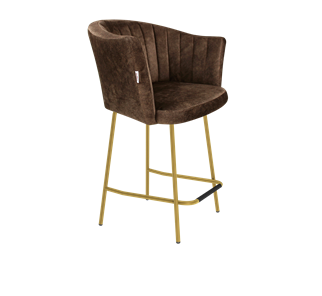 Полубарный стул SHT-ST42-1 / SHT-S29P-1 (кофейный трюфель/золото) в Благовещенске