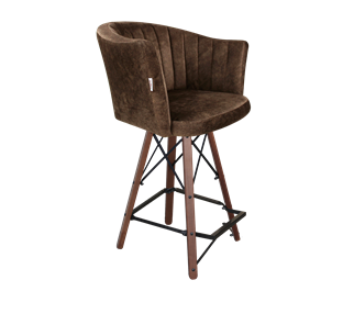 Полубарный стул SHT-ST42-1 / SHT-S80-1 (кофейный трюфель/темный орех/черный) в Благовещенске