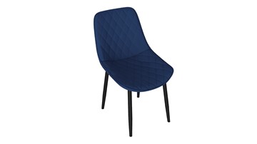 Обеденный стул Oscar (Черный муар/Велюр L005 синий) в Благовещенске