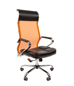 Офисное кресло CHAIRMAN 700 сетка, цвет оранжевый в Благовещенске