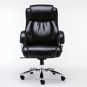 Кресло офисное Brabix Premium Status HD-003 (рециклированная кожа, хром, черное) 531821 в Благовещенске