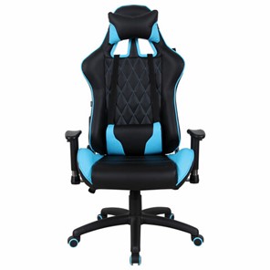 Компьютерное кресло Brabix GT Master GM-110 (две подушки, экокожа, черное/голубое) 531928 в Благовещенске
