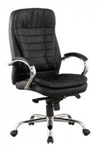 Компьютерное кресло ДамОфис J 9031-1 экокожа /хром, черный в Благовещенске