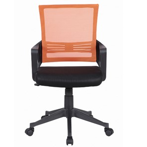 Кресло офисное Brabix Balance MG-320 (с подлокотниками, комбинированное черное/оранжевое) 531832 в Благовещенске