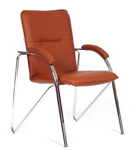 Кресло офисное CHAIRMAN 850 Экокожа Terra 111 коричневая в Благовещенске