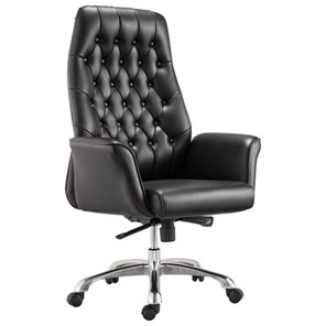 Кресло офисное BRABIX PREMIUM "Legacy EX-750", синхромеханизм, алюминий, экокожа, черное, 532492 в Благовещенске