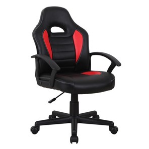 Кресло офисное BRABIX "Spark GM-201", экокожа, черное/красное, 532503 в Благовещенске