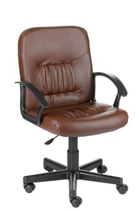 Офисное кресло Чат кожзам коричневый в Благовещенске
