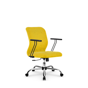 Кресло компьютерное SU-Mr-4/подл.109/осн.003  желтый в Благовещенске