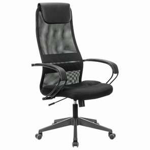 Офисное кресло Brabix Premium Stalker EX-608 PL (ткань-сетка/кожзам, черное) 532090 в Благовещенске