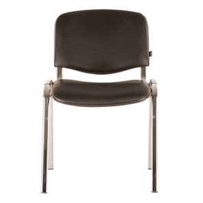 Офисный стул Brabix Iso CF-001 (хромированный каркас, кожзам черный) 531424 в Благовещенске