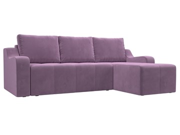Угловой диван для гостиной Элида, Сиреневый (микровельвет) в Благовещенске