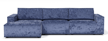 Угловой диван с оттоманкой Лофт 357х159х93 (Ремни/Тик-так) в Благовещенске