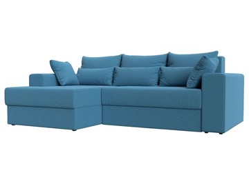 Угловой диван для гостиной Майами, Амур голубой (Рогожка) в Благовещенске