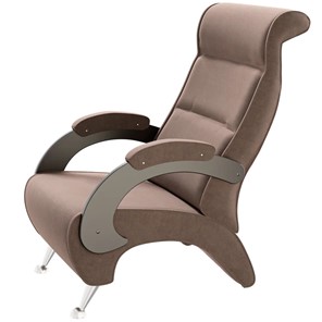 Кресло Деметрио 9Д (каркас венге, м/э коричневый) в Благовещенске