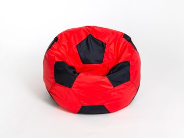 Кресло-мешок Мяч большой, красно-черный в Благовещенске