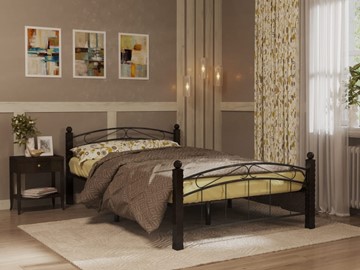 Кровать 2-спальная Гарда 15, 160х200, черная в Благовещенске