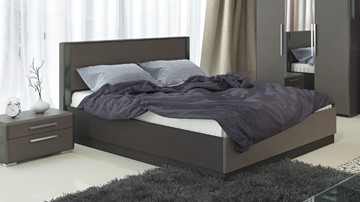 Двуспальная кровать с механизмом Наоми 1600, цвет Фон серый, Джут СМ-208.01.02 в Благовещенске