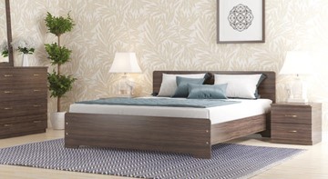 Двуспальная кровать СВ-Стиль Золушка, 160х200 с основанием, венге в Благовещенске