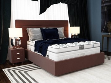 Спальная кровать Modern/Island M 180х200, Флок (Велсофт Спелая слива) в Благовещенске