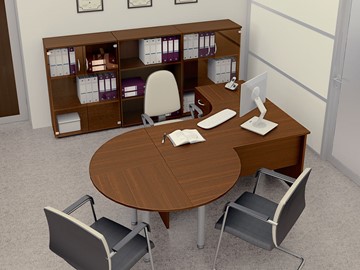 Комплект офисной мебели Комфорт №2 (французский орех) в Благовещенске