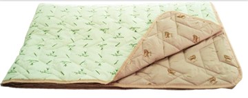 Одеяло «Зима-Лето», ткань: тик, материалы: бамбук/верблюжья шерсть в Благовещенске